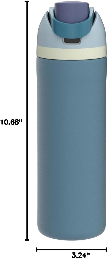 Owala FreeSip Insulated Stainless Steel Water Bottle with Straw, BPA-Free Sports Water Bottle, Great for Travel, 24 Oz, Denim,Pack of 15